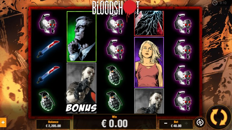 Valiant Comics Bloodshot slot